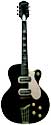 Silvertone-Harmony 1427 electric guitar 2 pick ups chicago made 1957 archtop black